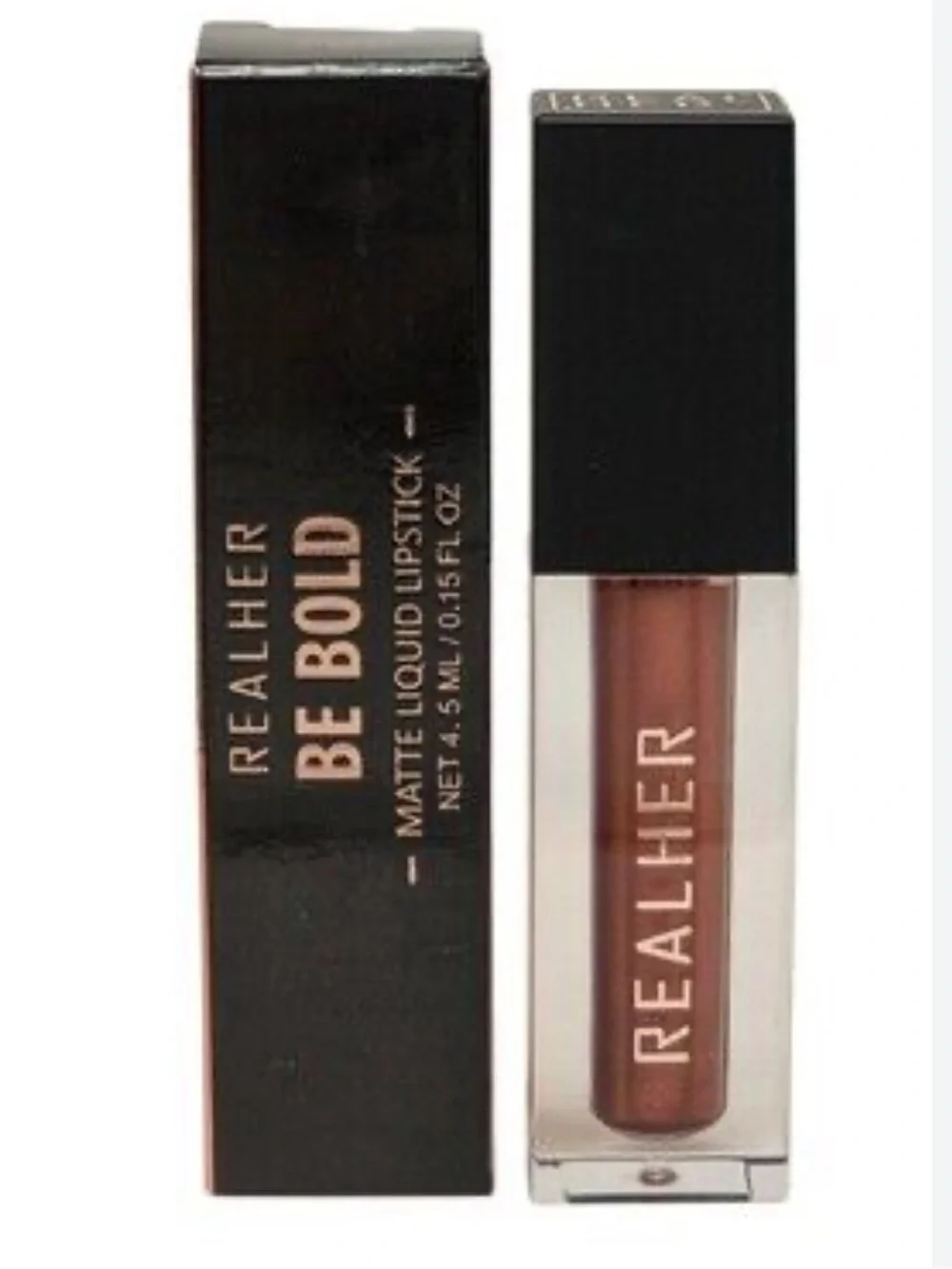 NIB Realher Be Bold Metallic Orange Liquid Lipstick